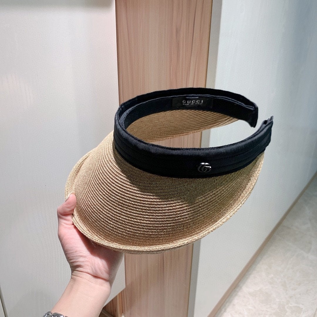 GU-CCI  GG 2021 new style empty top hat, Women fashionable sun hat, classic simple, casual and versa