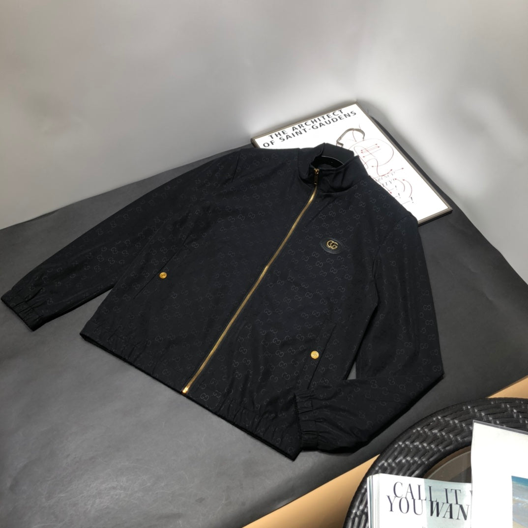 GU-CCI 2022 Men New Fashion Jacket zipper Windbreaker Coat Hoodie