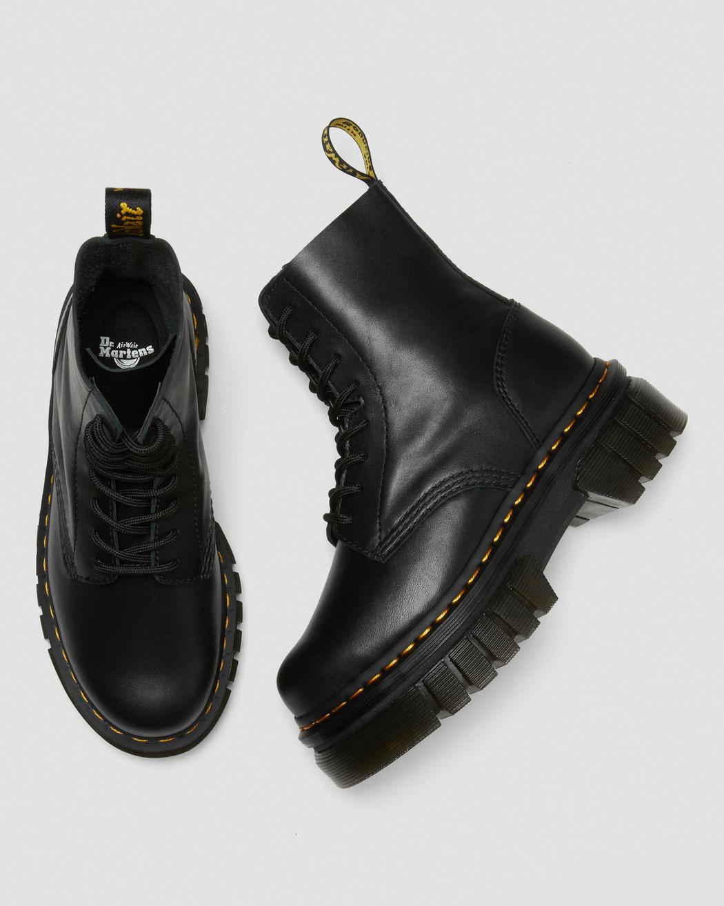 Audrick Nappa Leather Platform Ankle Boots - Black – Premium Boutique
