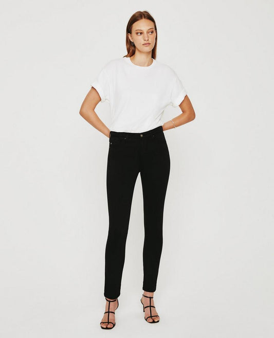 Harmony Rib Wide Leg Pant-Black