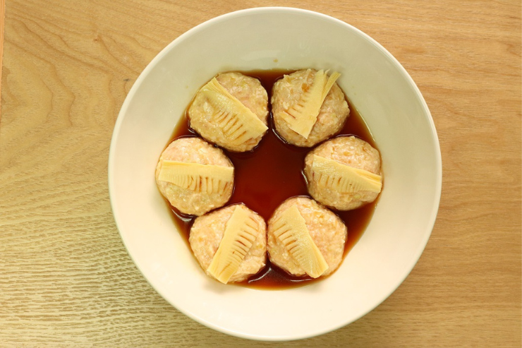 調味料をかけたタネ