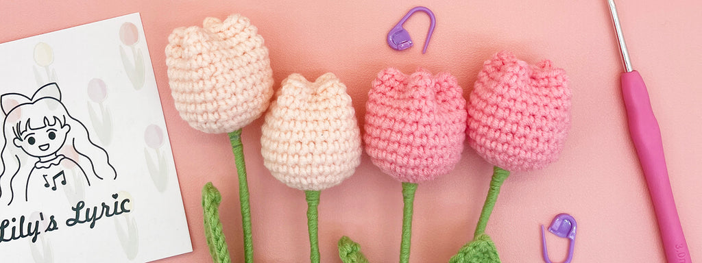 crochet tulips