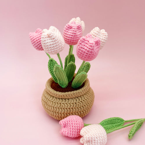lavifer Wobbles Crochet Flowers Kit Wobbles Crochet Flowers Kit, Crochet  Kit for Beginners, Crochet Fake Potted Plants (Color : Daisy)