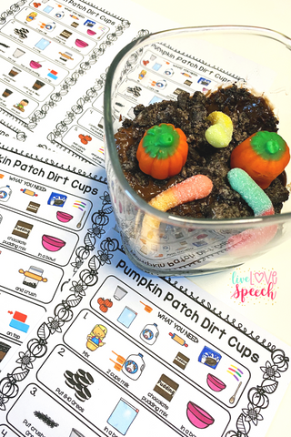 These Pumpkin Patch Dirt cups are a great Halloween or Fall cooking activity that your kids will love.