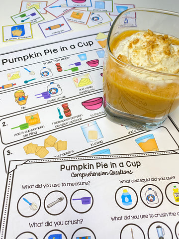 Pumpkin Pie in a Cup Visual Recipe Card