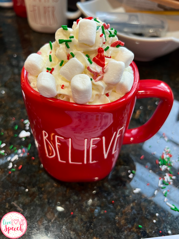This Hot Cocoa visual recipe helps build confidence and independence in students because it's something they can do at home to show off their learning.