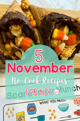 November No-Cook Recipes for kids