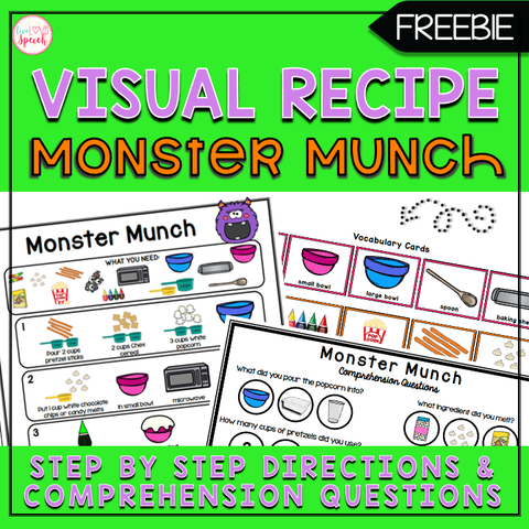 Free Monster Much Halloween cooking activity