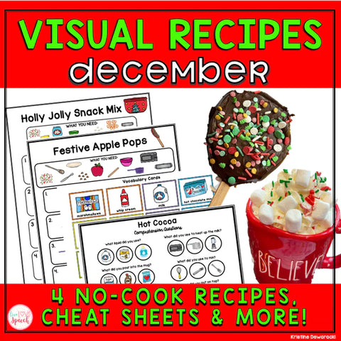 Use these holiday visual recipes for hands-on learning in your classroom this December.