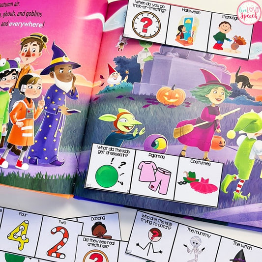 Adapted Book Piece Set | How to Catch a Witch | Speech Therapy