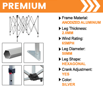 Commercial Grade Pop Up Tents Frame