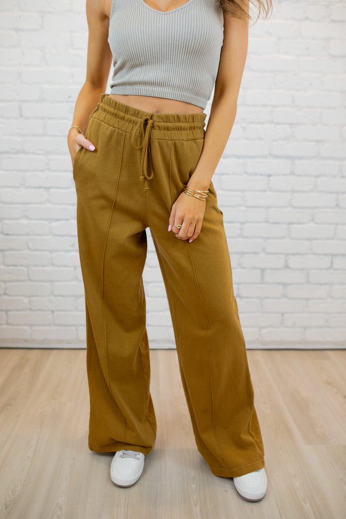 Wide Leg Pants - Camel – Moda Boutique