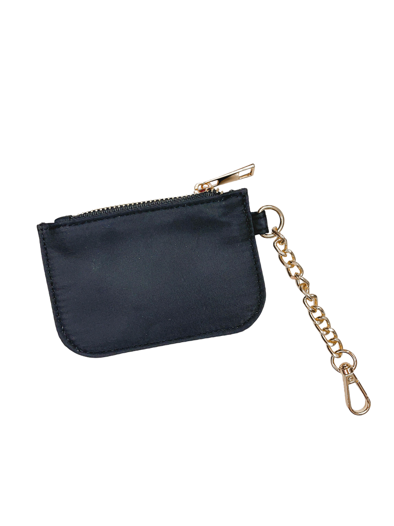 Nylon Keychain Wallet With Chenille Patch