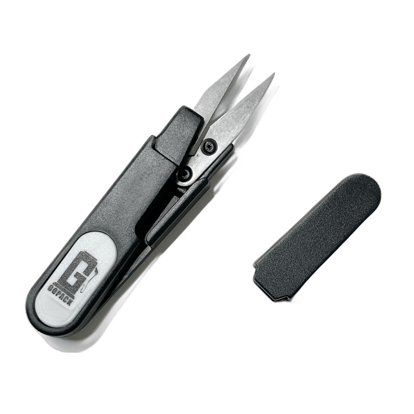 High-quality Gopack trimming scissors with protective cap, designed for precise and efficient trimming to enhance the smoking experience