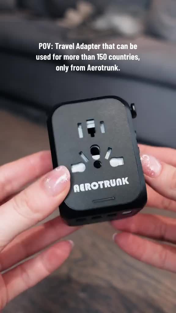  Aerotrunk Universal Travel Adapter Wall Charger - More Than 150  Countries - 4 USB Ports : Tools & Home Improvement