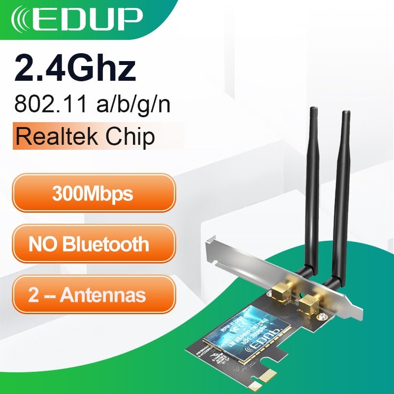 EDUP 2974Mbps WiFi 6 PCIE Wireless WiFi Adapter Bluetooth 5.1 Intel