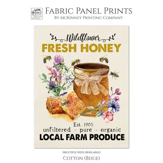 Highland Cow - Fabric Panel, Print, Floral, Farm, Nursery Décor