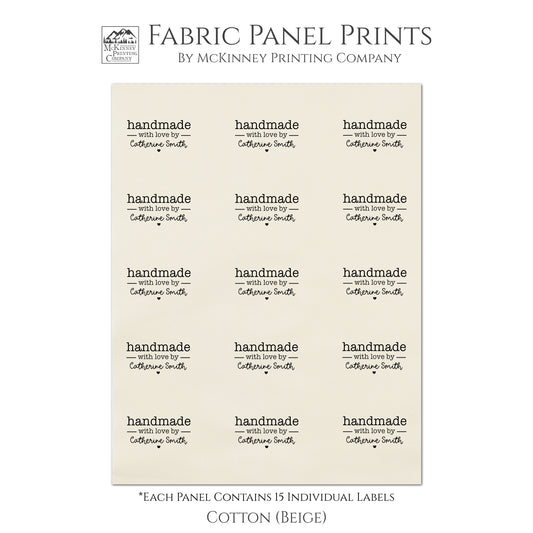 Custom Fabric Labels - Memory Pillow, Quilt Labels, Custom Fabric