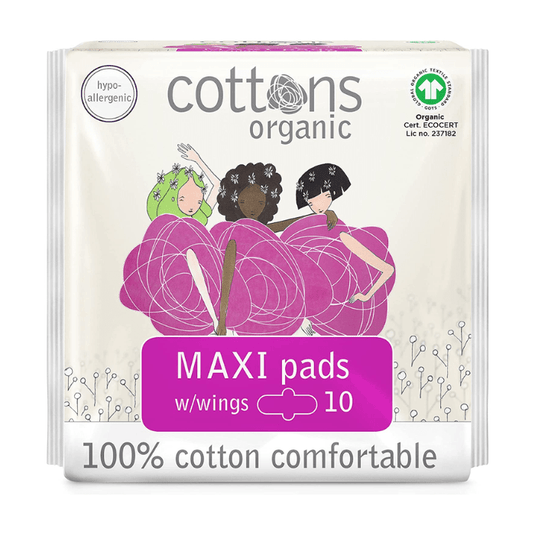 Live Better Organic Cotton Maternity Pads, 10 CT
