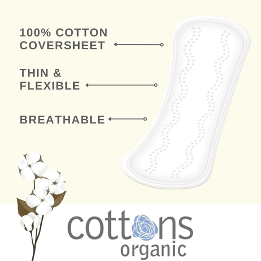 Cottons Organic Maternity Sanitary Pads With Wings