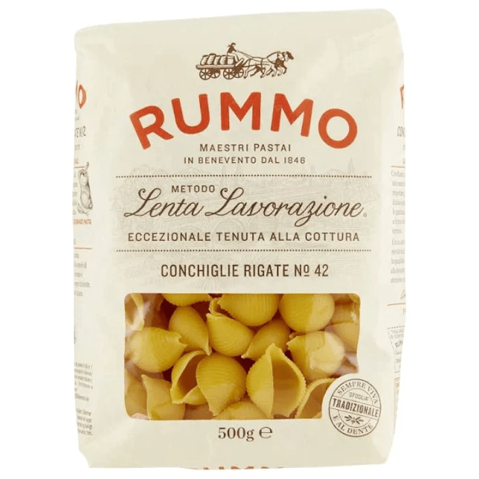Rummo Conchiglie Rigate Pasta Shells 500g | Good Food Company – Good Food  Company