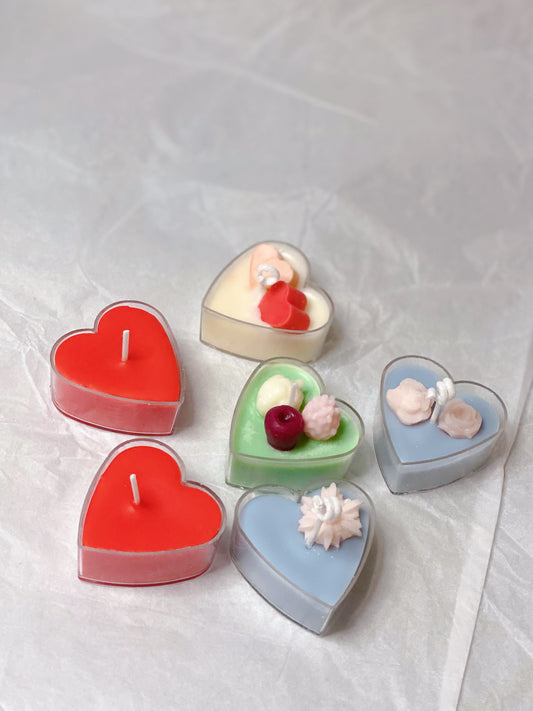 Diamond Heart Candles, Handmade Candles, Valentine's Day, Gift Ideas