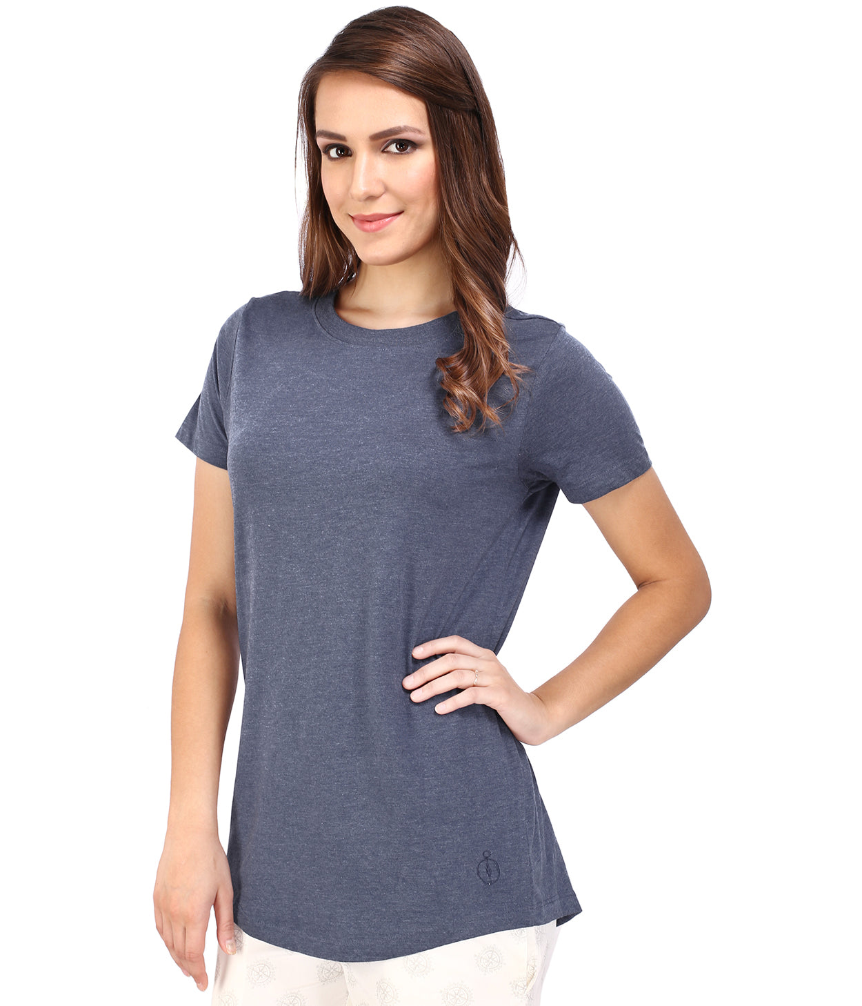 Coral Melange Womens T-Shirt