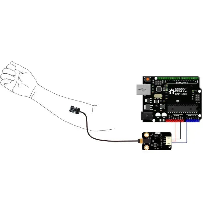 Gravitace: Analogový EMG senzor od OYMotion-5