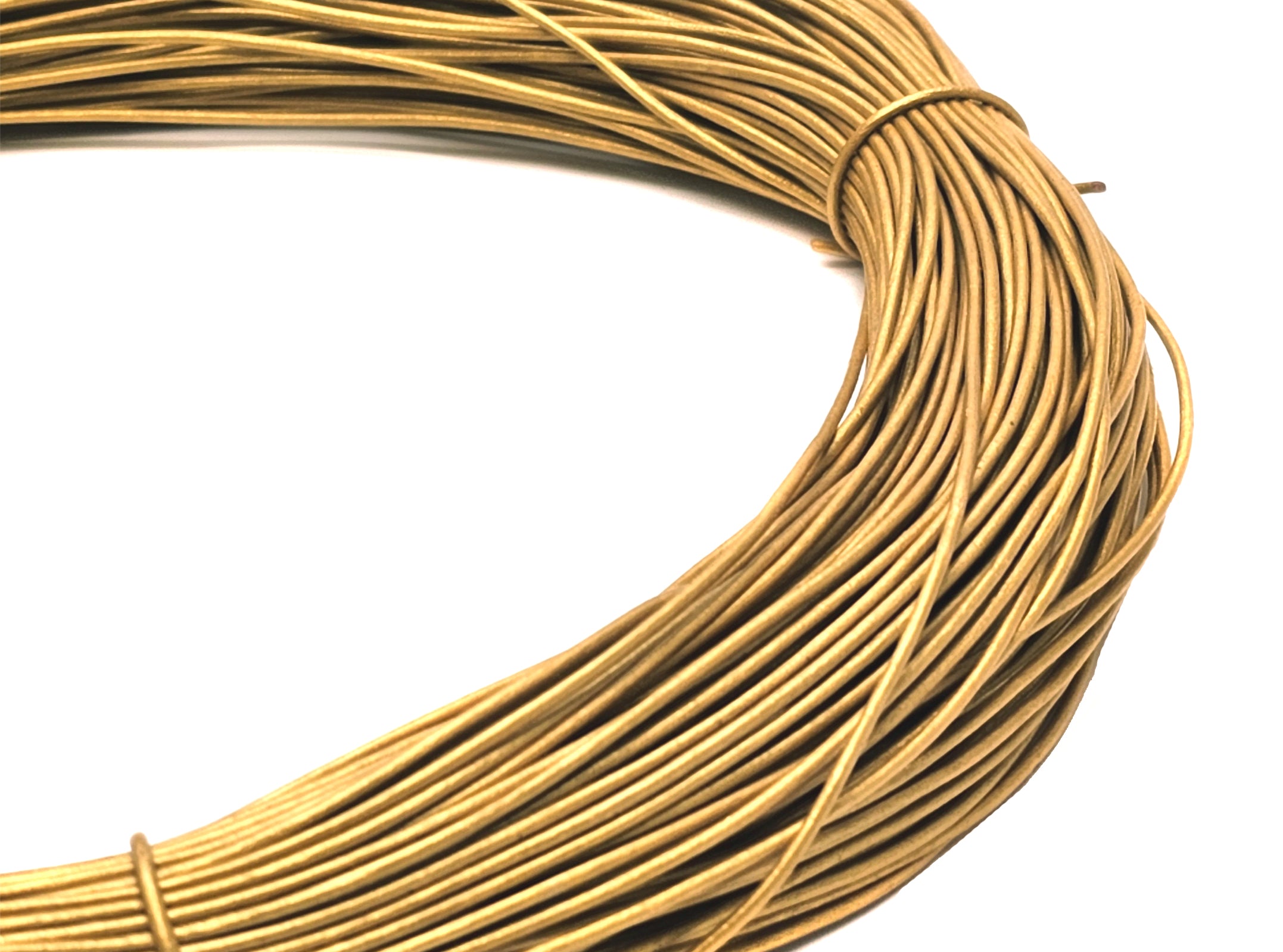esnado Lederband 1,5 mm - Echt Leder - Gold