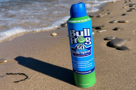 bullfrog sunscreen bug spray