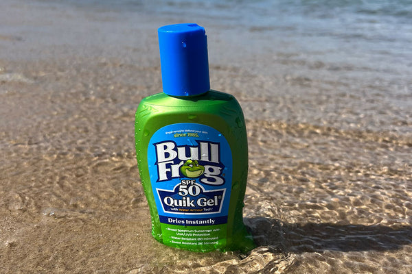 bull frog sunscreen dries instantly