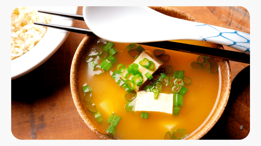 bowl of miso soup