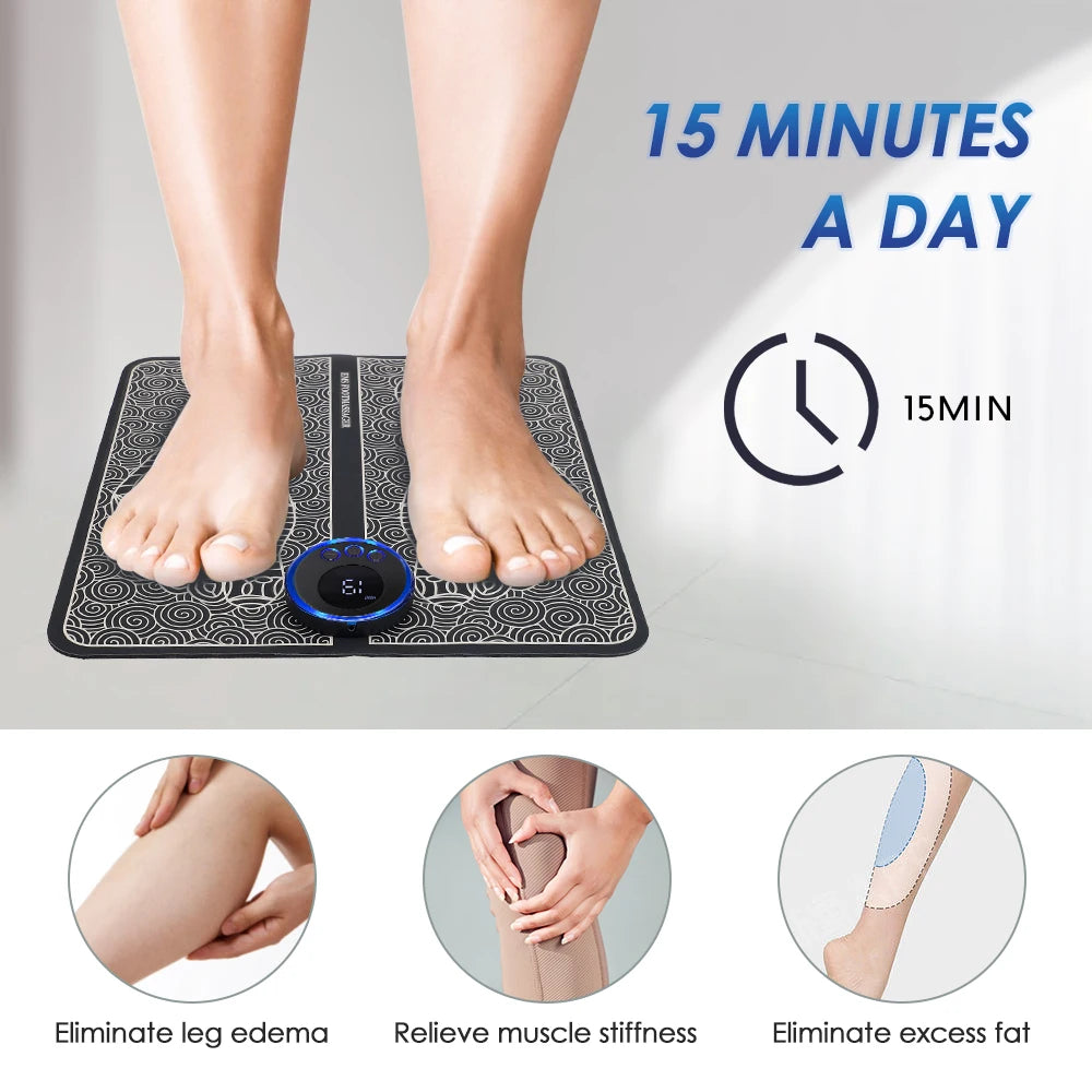EMS Electric Foot Massager Mat - Relieve Pain & Boost Circulation - Image 27