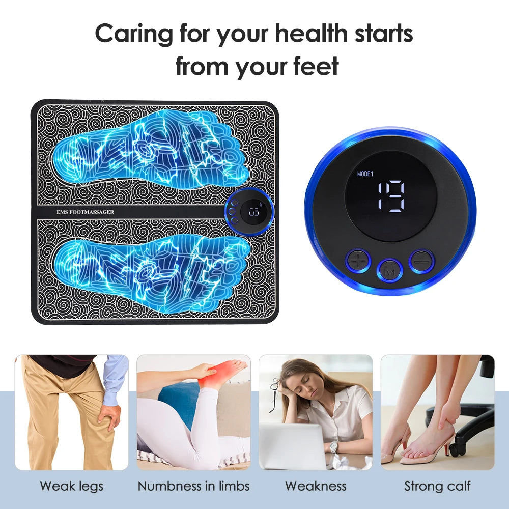 EMS Electric Foot Massager Mat - Relieve Pain & Boost Circulation - Image 25