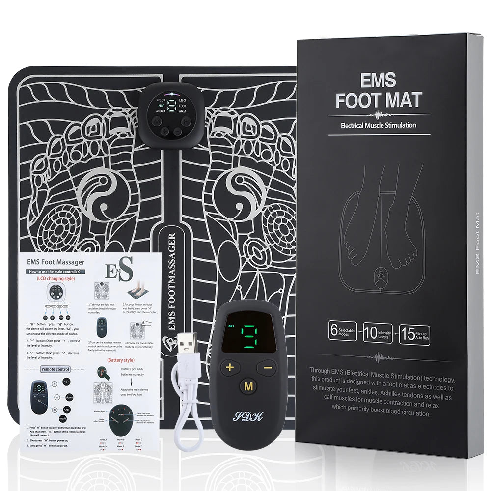 EMS Electric Foot Massager Mat - Relieve Pain & Boost Circulation - Image 22