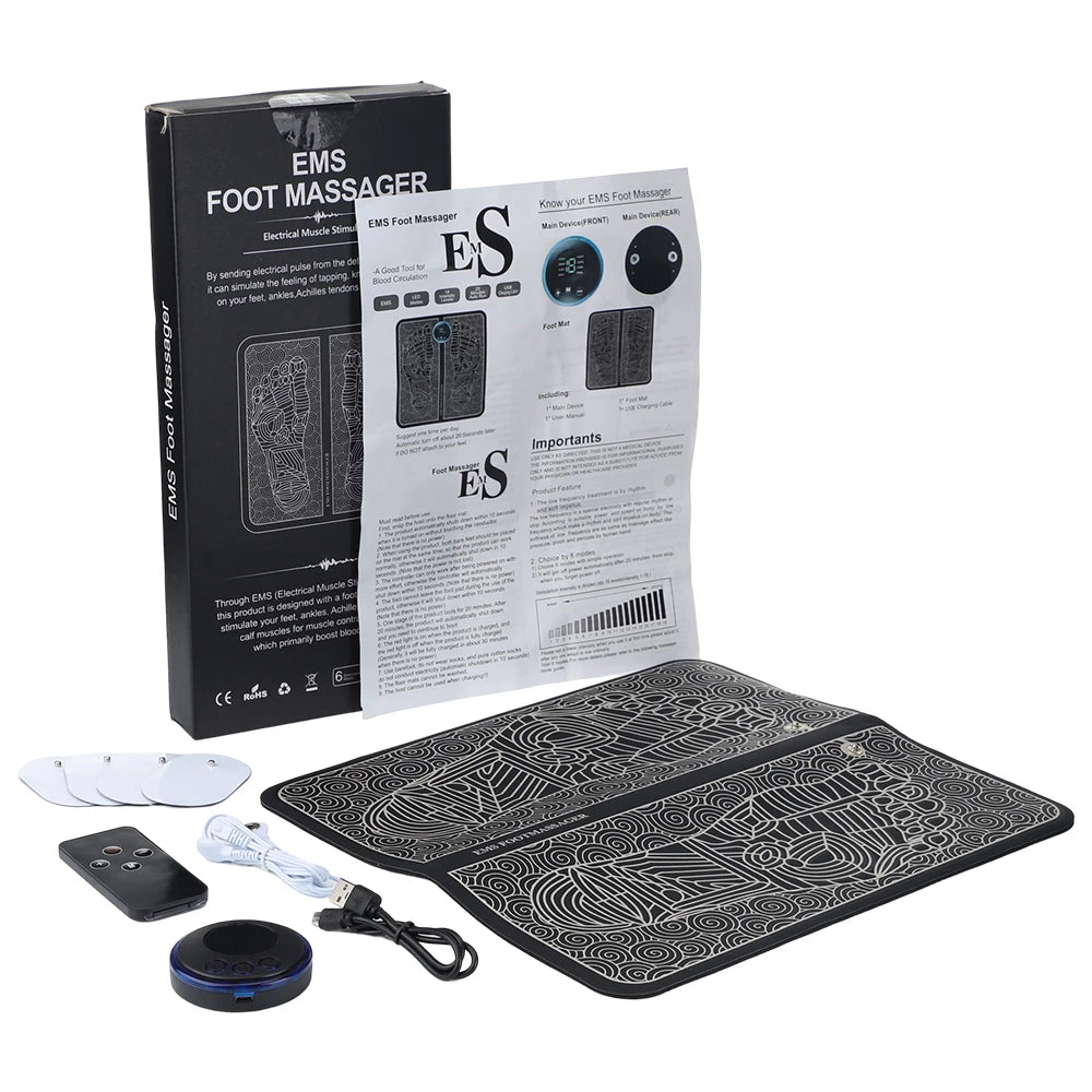 EMS Electric Foot Massager Mat - Relieve Pain & Boost Circulation - Image 33