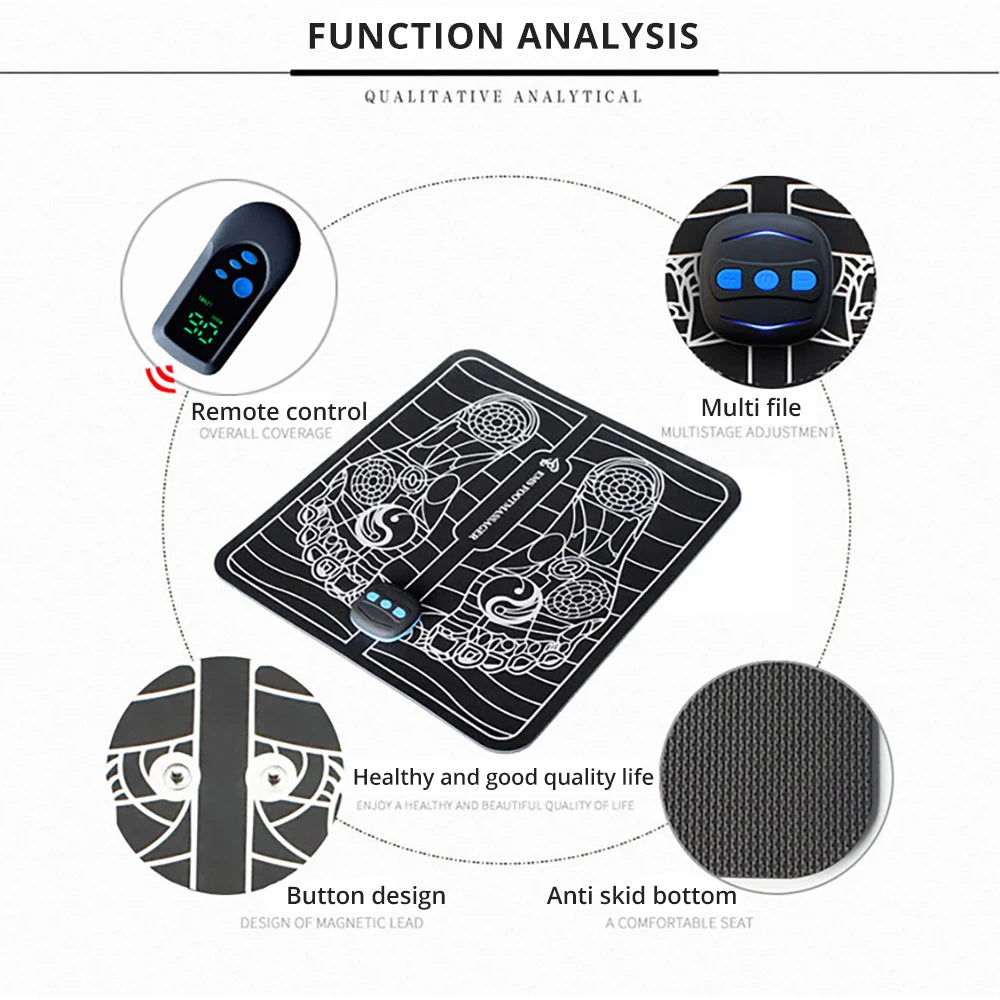 EMS Electric Foot Massager Mat - Relieve Pain & Boost Circulation - Image 13