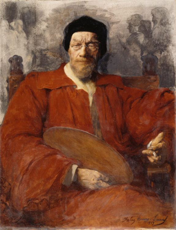 Amélie Beaury-Saurel, “Portrait of the Artist Jean-Paul Laurens (1838-1921)” (1919), oil on canvas, 116 x 89 cm, Musée d’Orsay, Paris, France © Photo: RMN-Grand Palais (Musée d’Orsay) / Hervé Lewandowski