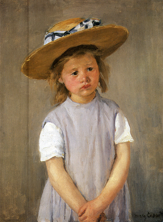 Mary Cassatt, Child in Straw Hat, 