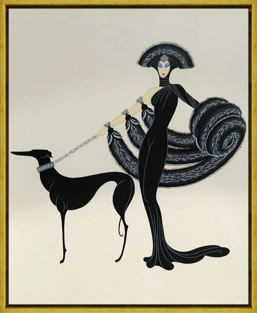 Framed Erte Giclee Canvas Print Paintings Poster Reproduction