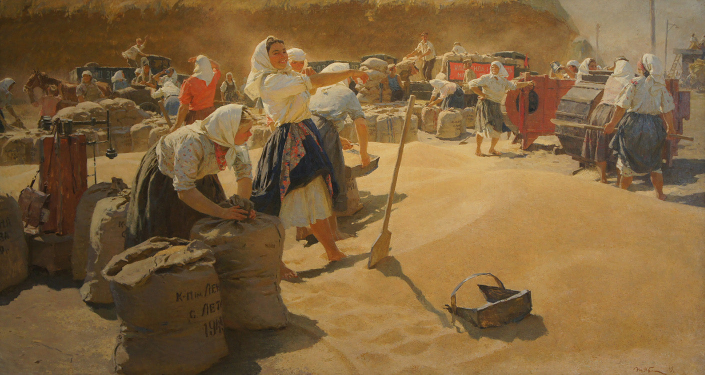 Tatiana Yablonskaya, “Grain (Bread) (1949), oil on canvas, State Tretyakov Gallery, Moscow
