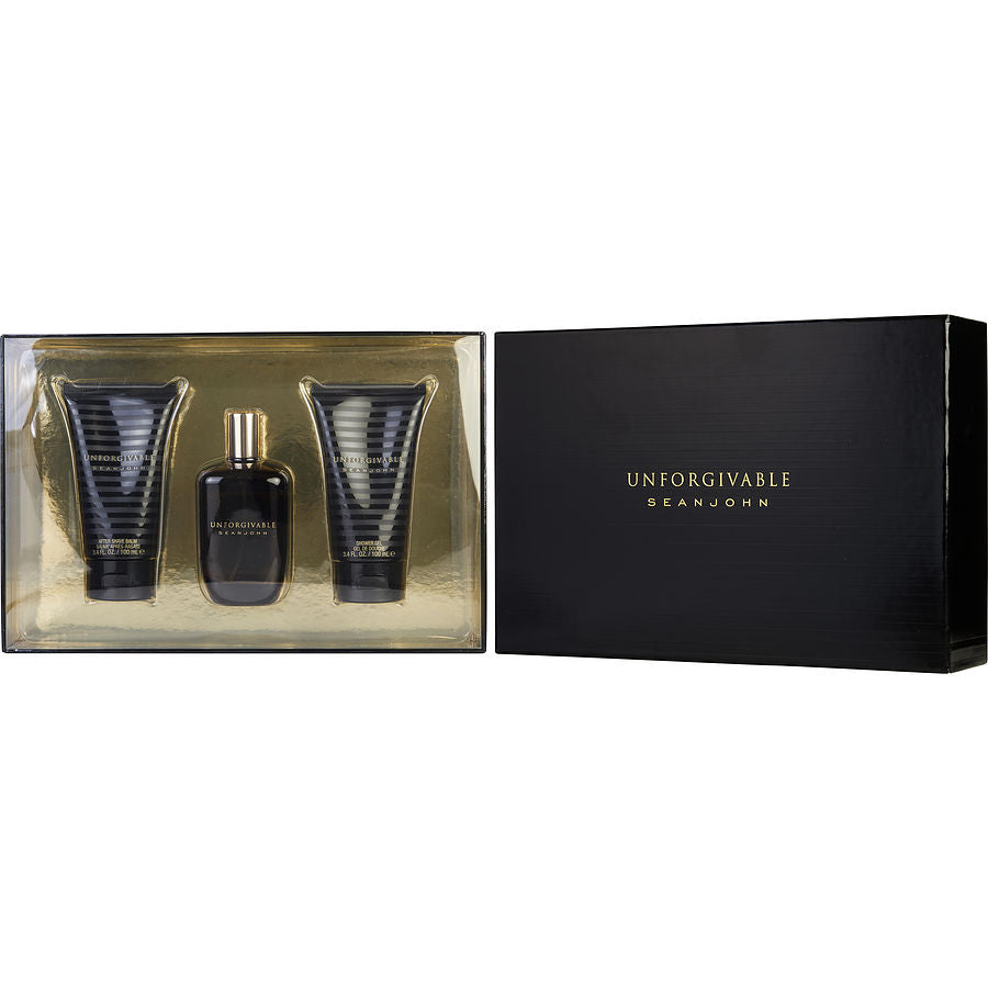 Unforgivable - Edt Spray 4.2 Oz & Aftershave Balm 3.4 Oz & Shower Gel 3.4 Oz