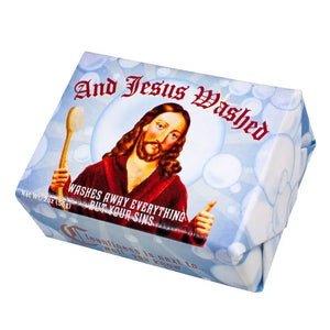 And Jesus Washed - Funny Soap - Shenanigans Graphics
