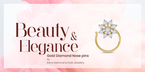 Flower Blossom Diamond Nose Pin, Alluring Gold Nose Pins