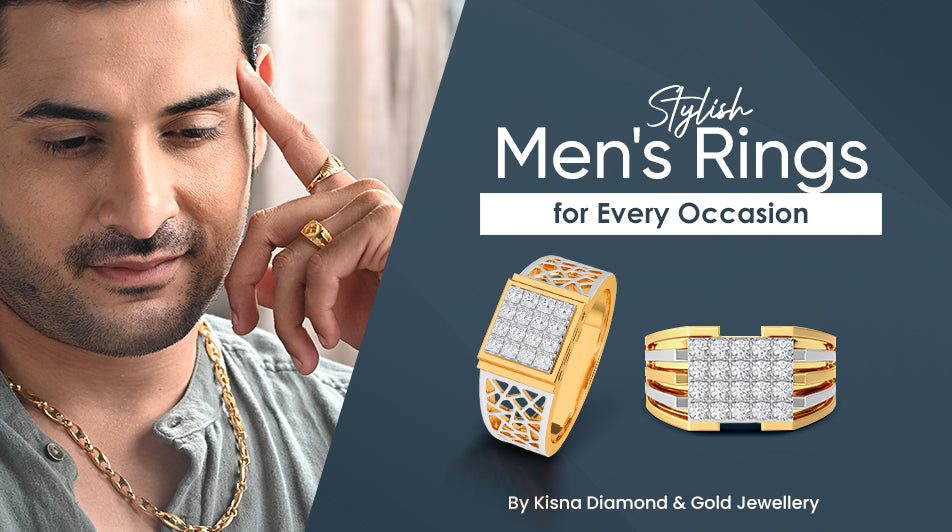 Buy Gold & Diamond Men Rings Online
