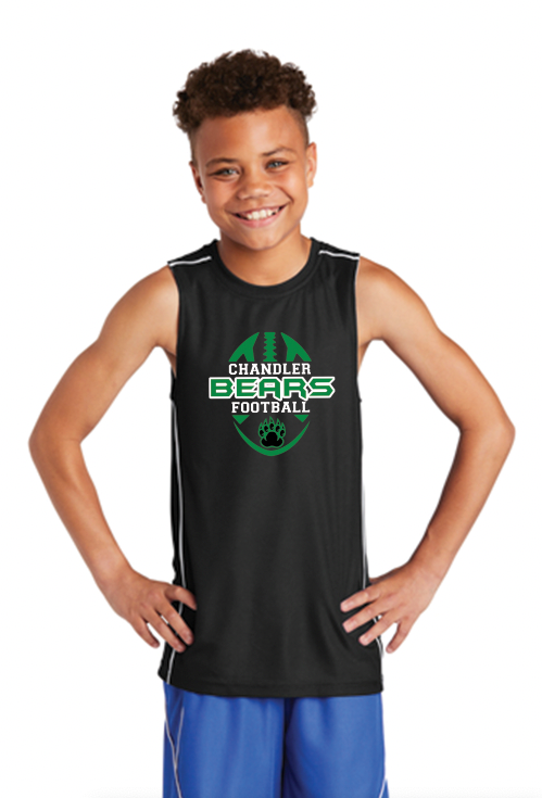 Chandler Bears Football Sport-Tek® Youth PosiCharge® Mesh Reversible Sleeveless Tee