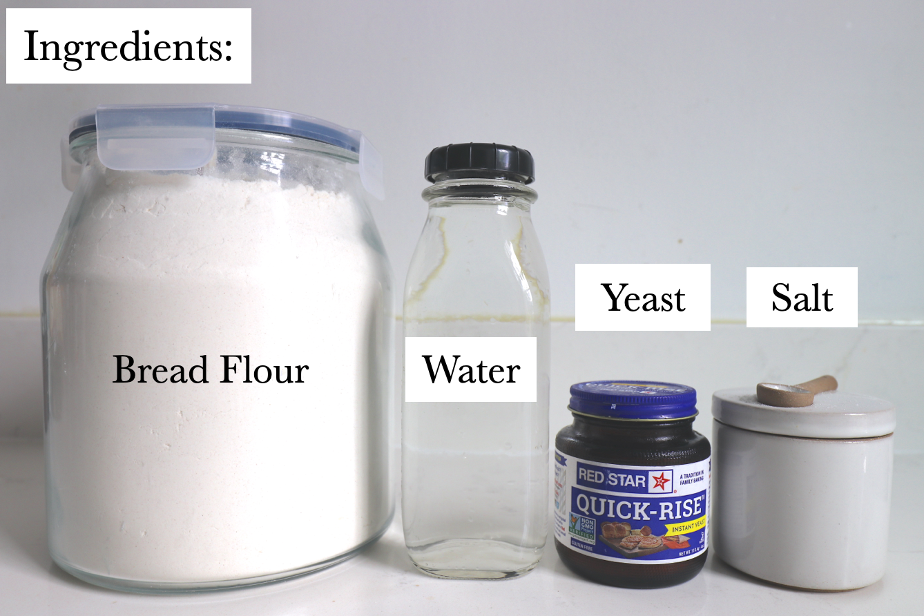 ingredients for pizza dough