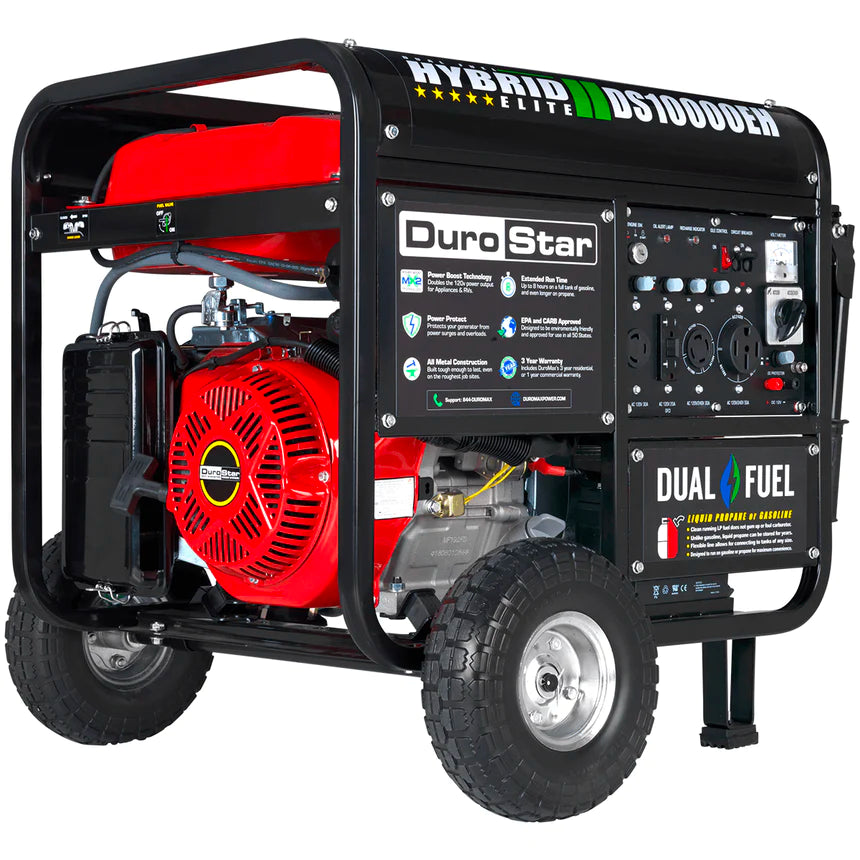 DuroStar DS10000EH - 10000 Watt Dual Fuel Portable Generator