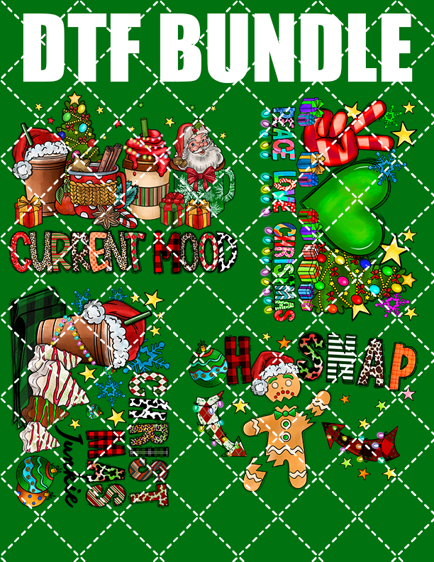 Christmas Ready to press transfer Bundle #1 Sublimation or DTF 22