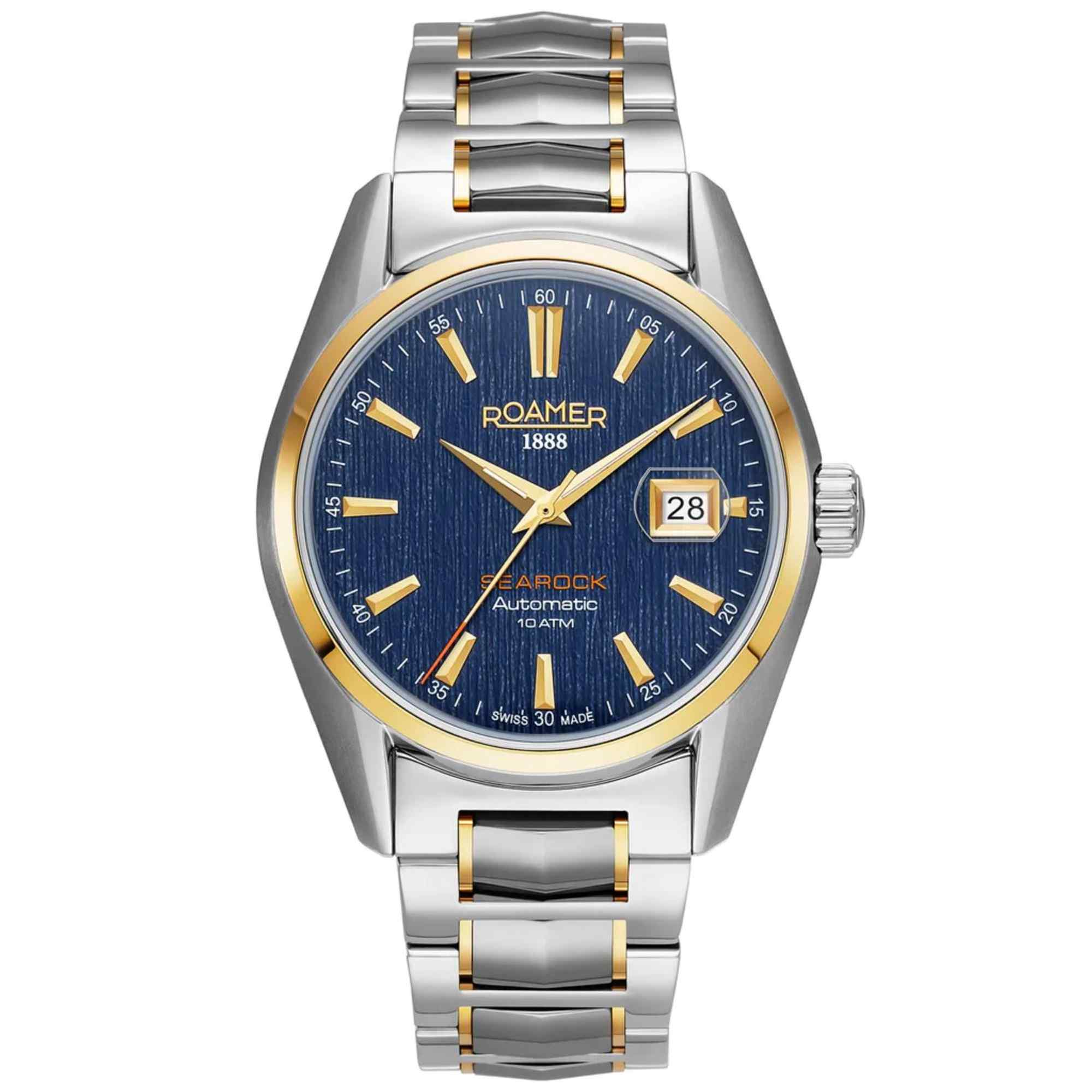 Photos - Wrist Watch Roamer 210665 47 45 20 Searock Automatic Blue Dial Wristwatch 